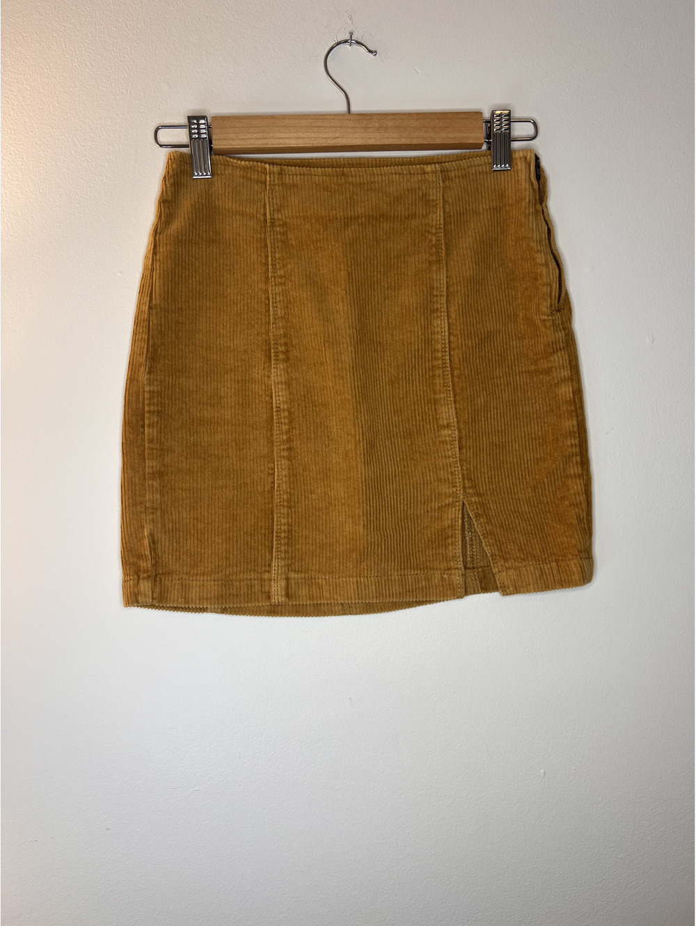 Perfect Fall mustard gold corduroy PacSun mini skirt Size 24 waist